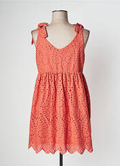 Robe courte orange PEACE N'LOVE pour femme seconde vue