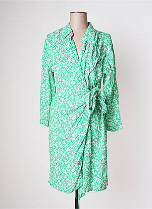 Robe mi-longue vert GOA pour femme