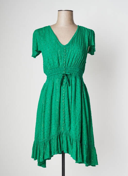 Robe mi-longue vert GOA pour femme