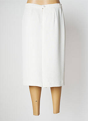 Jupe mi-longue taille à pinces beige KARTING femme