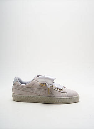 Baskets tissage satiné talon plat jusqu'à 3cm gris PUMA femme