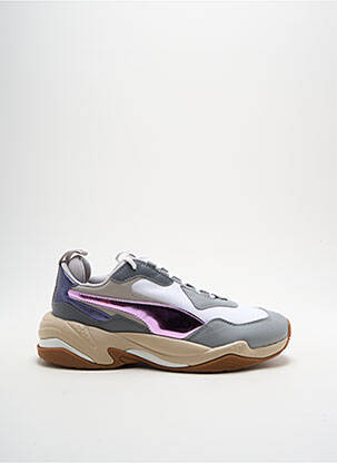 Baskets matière lisse talon de 4 à 6cm rose PUMA femme