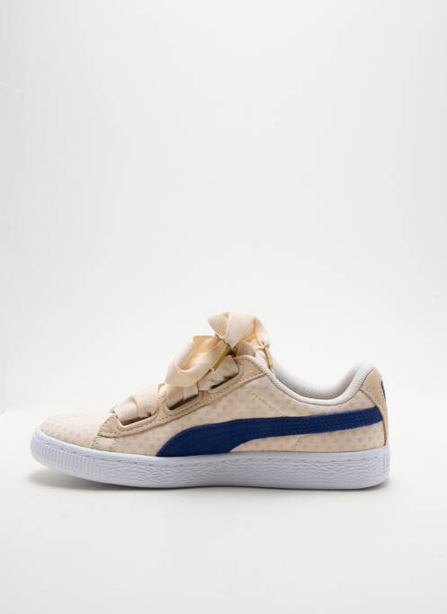 Baskets bout rond talon plat jusqu'à 3cm beige PUMA femme