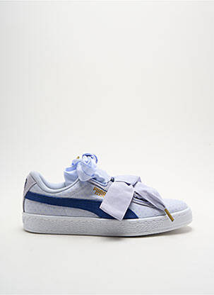 Baskets matière lisse talon plat jusqu'à 3cm bleu PUMA femme