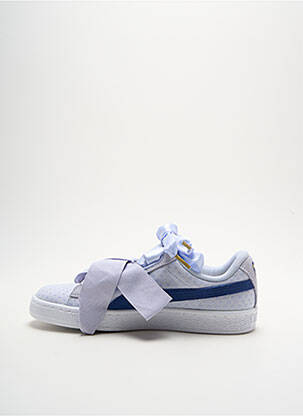 Baskets matière lisse talon plat jusqu'à 3cm bleu PUMA femme