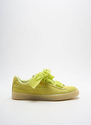 Baskets talon compensé talon plat jusqu'à 3cm jaune PUMA femme