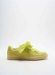 Baskets talon compensé talon plat jusqu'à 3cm jaune PUMA femme