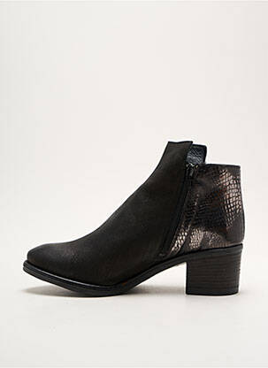 Bottines/boots matière lisse talon de 4 à 6cm noir MYMA femme