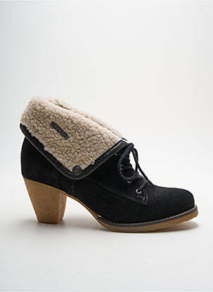 Bottines/boots cubain talon de 4 à 6cm noir LE TEMPS DES CERISES femme
