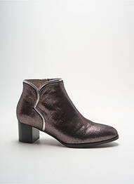 Bottines/boots fermeture zippée talon de 4 à 6cm marron MELLOW YELLOW femme