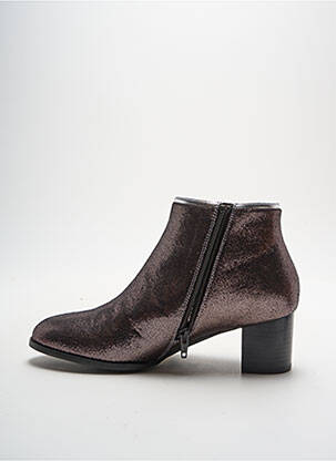 Bottines/boots fermeture zippée talon de 4 à 6cm marron MELLOW YELLOW femme