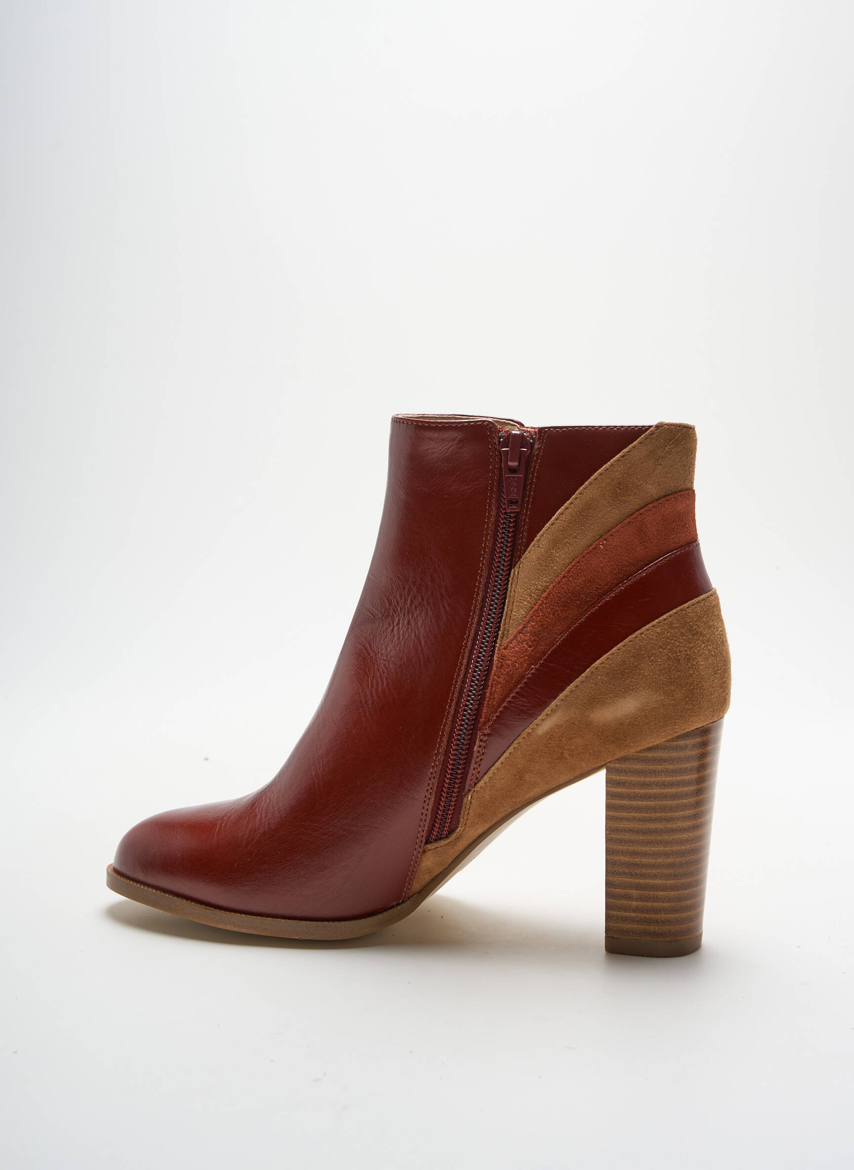 Mellow Yellow Bottines Cuir Rouge Femme Bottines Mellow Yellow