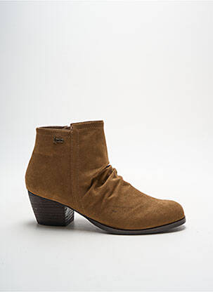 Bottines/boots cubain talon de 4 à 6cm marron LES P'TITES BOMBES femme