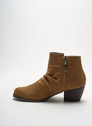 Bottines/boots cubain talon de 4 à 6cm marron LES P'TITES BOMBES femme