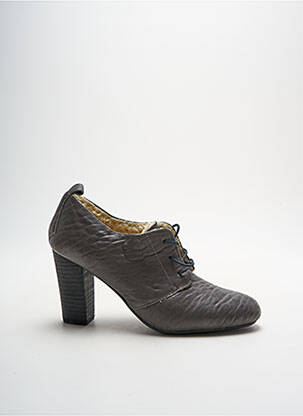 Bottines/boots fourrée talon de 7 à 9cm gris MELLOW YELLOW femme