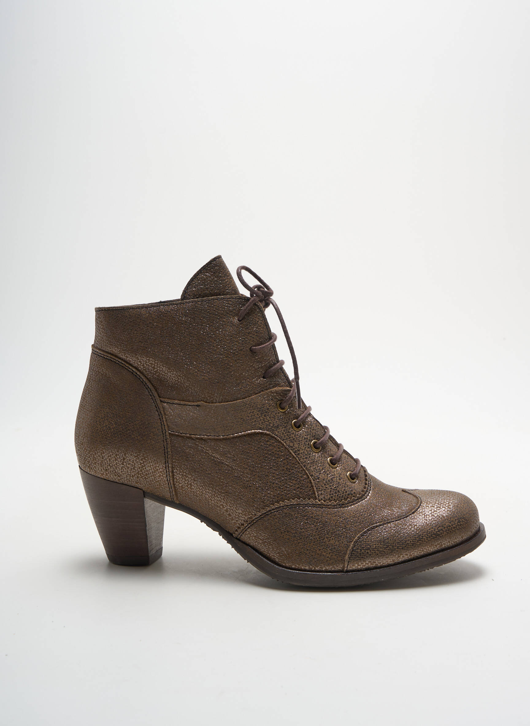 Bottines/Boots Tissage Satiné Marron Dkode Femme 2363484-marron