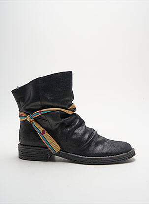 Bottines/boots matière lisse talon plat jusqu'à 3cm noir FELMINI femme