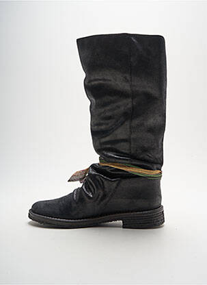 Bottes nubuck talon plat jusqu'à 3cm noir FELMINI femme