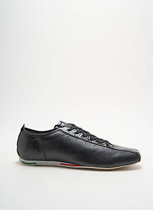Baskets matière lisse bout rond noir FREDDY homme