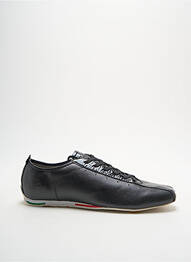 Baskets matière lisse bout rond noir FREDDY homme