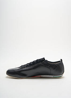 Baskets matière lisse bout rond noir FREDDY homme