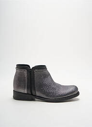 Bottines/boots fermeture zippée talon plat jusqu'à 3cm argent FELMINI femme