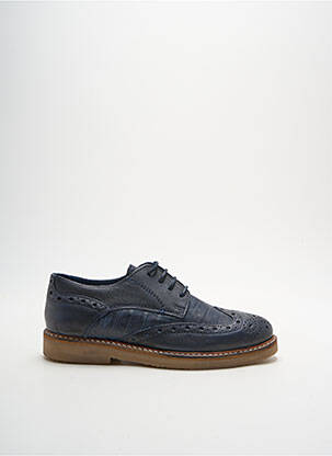Derbies tissage satiné talon plat jusqu'à 3cm bleu FELMINI femme