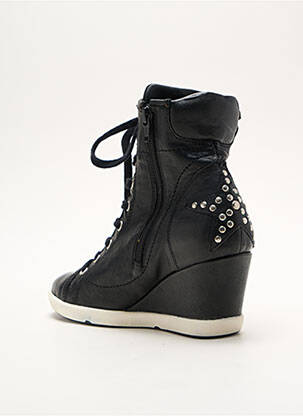 Baskets talon compensé talon de 4 à 6cm noir PATAUGAS femme