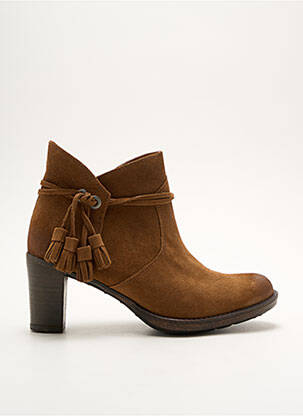 Bottines/boots nubuck talon de 4 à 6cm marron PALLADIUM femme