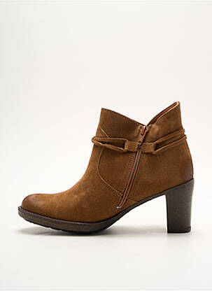 Bottines/boots nubuck talon de 4 à 6cm marron PALLADIUM femme