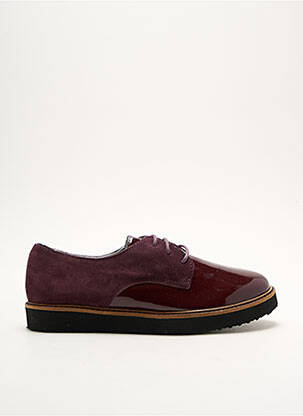 Derbies matière lisse talon plat jusqu'à 3cm violet IPPON VINTAGE femme
