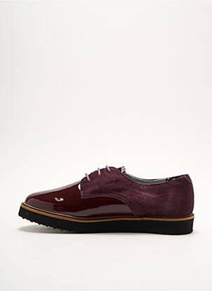 Derbies matière lisse talon plat jusqu'à 3cm violet IPPON VINTAGE femme