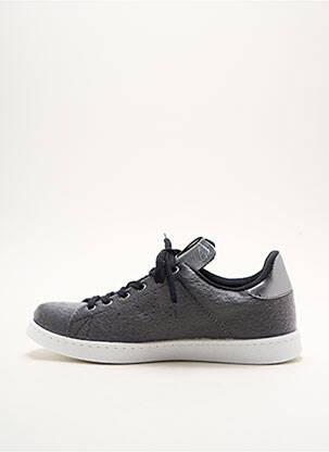Baskets bout rond talon plat jusqu'à 3cm gris VICTORIA femme
