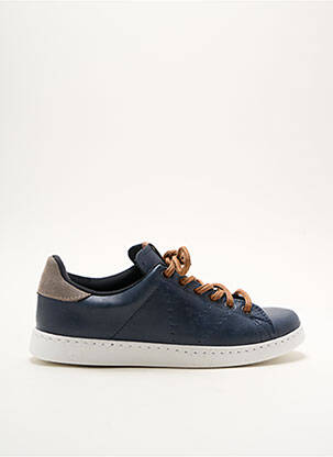 Baskets matière lisse talon plat jusqu'à 3cm bleu VICTORIA femme