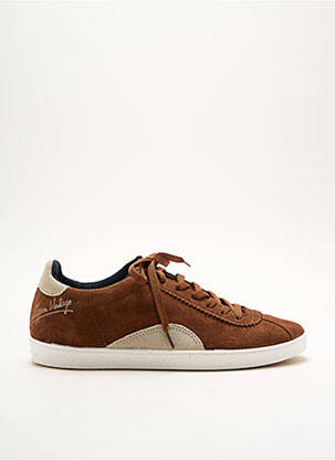 Baskets empiècements marron IPPON VINTAGE homme