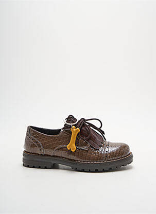 Derbies voute plantaire talon bas marron STONES AND BONES fille