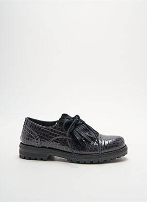 Derbies tissage satiné talon bas gris STONES AND BONES fille