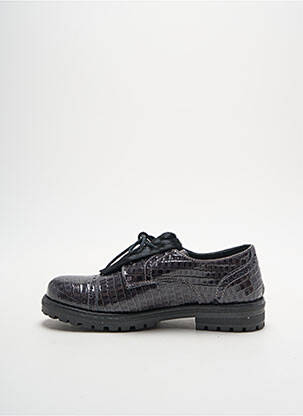 Derbies tissage satiné talon bas gris STONES AND BONES fille