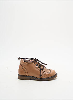 Bottillons matière lisse chiquet beige STONES AND BONES fille
