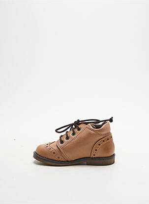 Bottillons matière lisse chiquet beige STONES AND BONES fille
