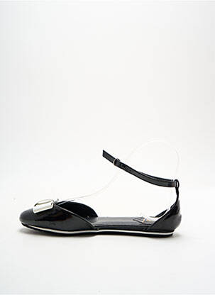 Sandales/nu pieds matière lisse talon plat jusqu'à 3cm noir FORNARINA femme