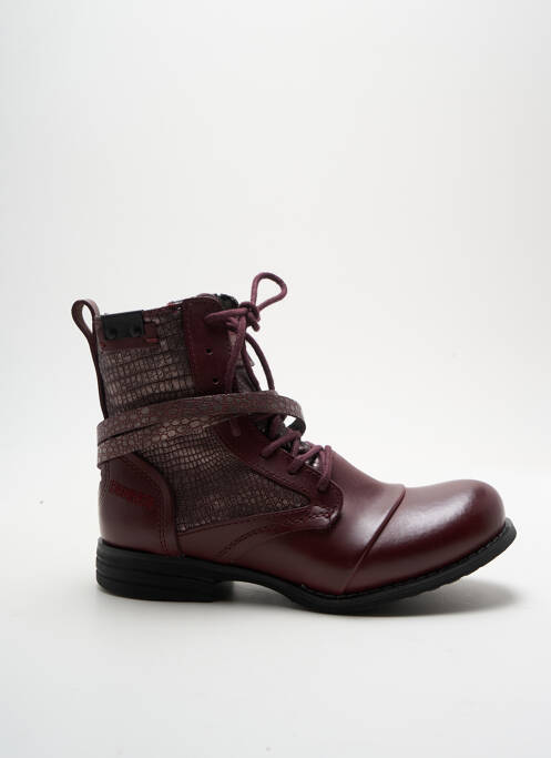 Bottines/Boots violet BUNKER pour femme