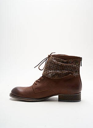 Bottines/boots matière lisse talon plat jusqu'à 3cm marron KICKERS femme