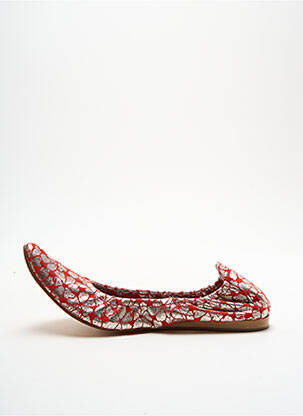 Ballerines matière lisse talon plat jusqu'à 3cm rouge IPPON STYL femme