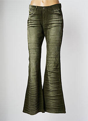 Pantalon flare taille normale taille normale vert BE YOU K femme