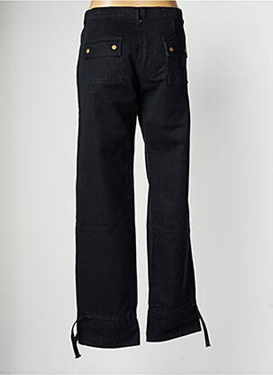 Pantalon droit tissage popeline taille normale noir BE YOU K femme