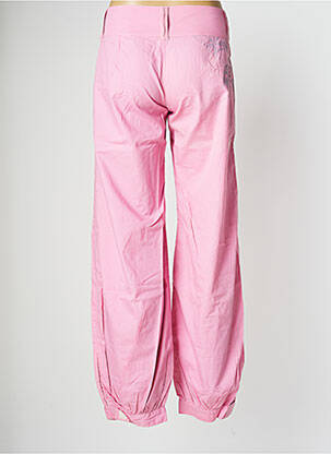 Pantalon droit tissage popeline taille normale rose BE YOU K femme