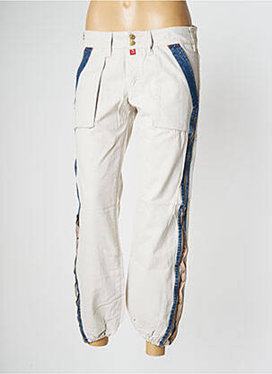 Pantalon cargo resserrée sur le bas taille normale beige BE YOU K femme