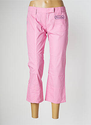 Pantacourt coupe droite taille normale rose BE YOU K femme