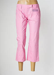 Pantacourt coupe droite taille normale rose BE YOU K femme